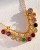 Colorful Solid Gold Charm Pendant